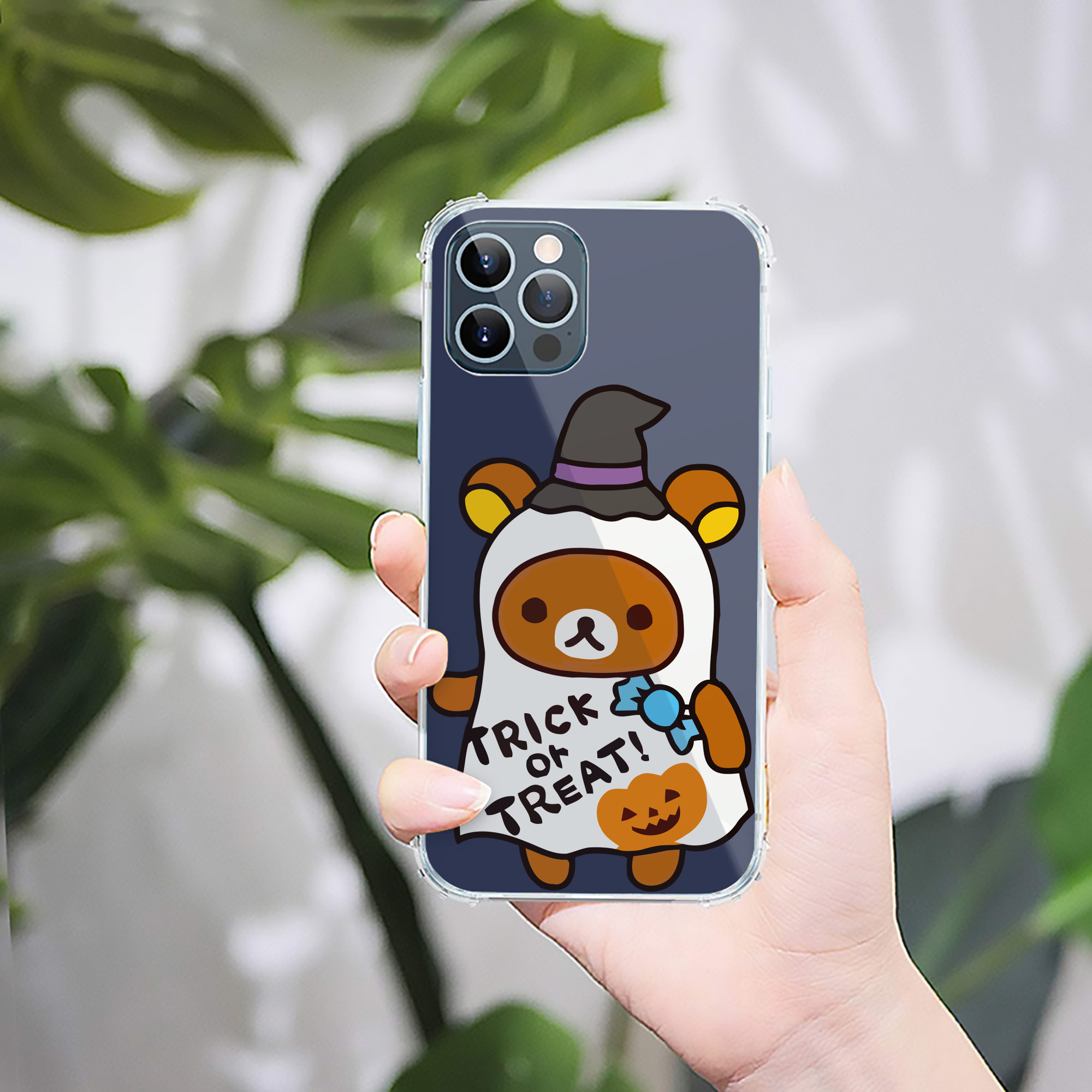 （画像用） リラックマ リラックマ キイロイトリ Rilakkuma Korilakkuma Kiiroitori 【iPhone 12シリーズ対応】透明スマホケース（クリアソフトケース）